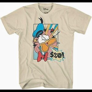 Disney Donald Duck Angry Classic Retro World Adult Graphic Tee T-Shirt Shirt